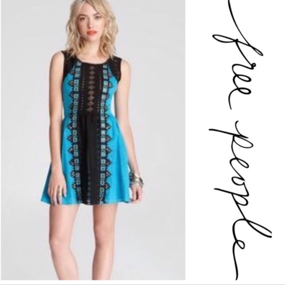 Free People Embroidered Aztec Dress - Picture 2 of 7